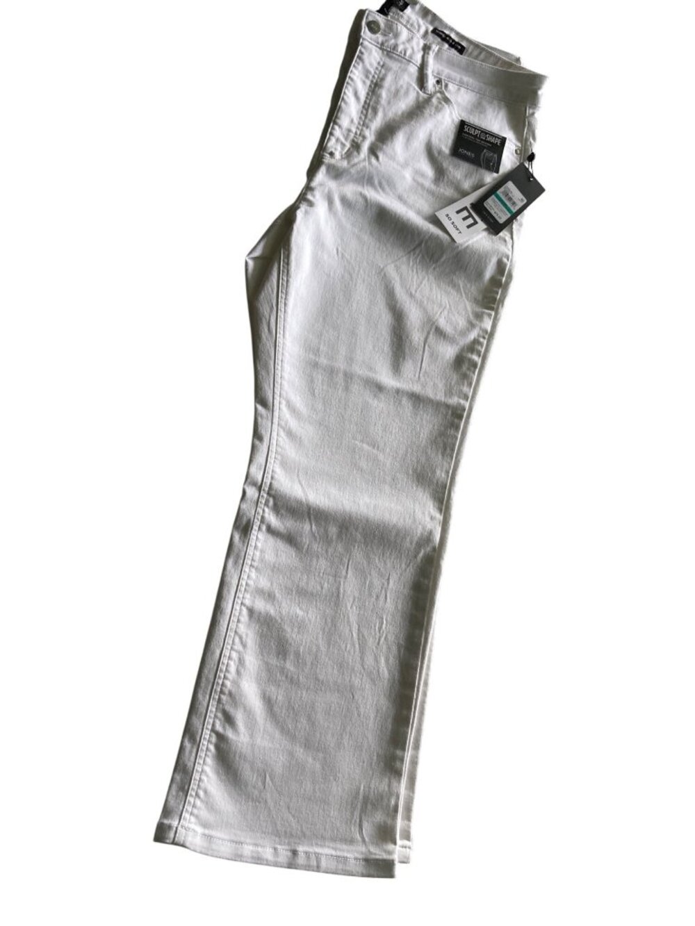 Jones Womens White Jeans Lexington White Flare 16 NWT - Picture 4 of 10